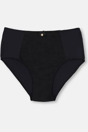 Dagi Black Lace Detail Compression Briefs