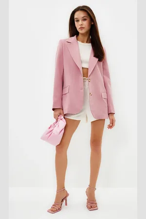 Trendyol Limited Edition Pink Regular Lined Woven Blazer Jacket