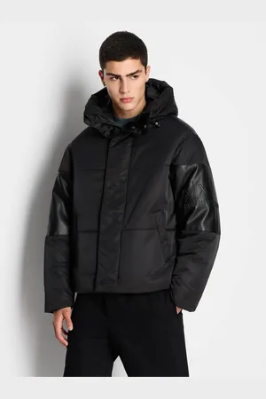 Emporio Armani Černá pánská zimní bunda Exchange - Pánské