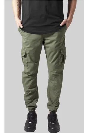 Urban classics Cargo Jogging Kalhoty olivové