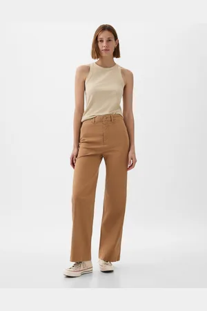 GAP Kalhoty high stride wide leg - Dámské