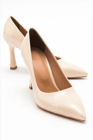 LuviShoes FOREST Ten lakované dámské boty na podpatku