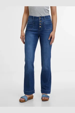ORSAY Tmavě modré dámské bootcut džíny - Dámské