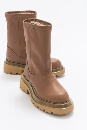 LuviShoes Tali Cappuccino Skin Genuine Leather Women