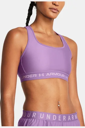 Under Armour Podprsenka Crossback Mid Bra-PPL - Dámské