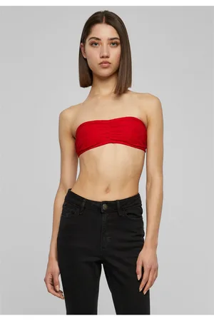Urban classics Dámské krajky Bandeau červené