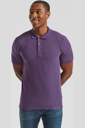 Fruit Of The Loom Iconic Polo Friut of the Loom Purple Men