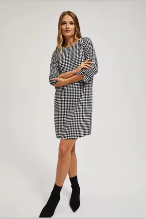 MOODO Houndstooth šaty