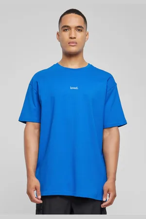 Merchcode Kobaltově modré tričko Love Heavy Oversized