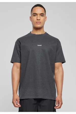 Merchcode Love Heavy Oversized Tee dřevěné uhlí