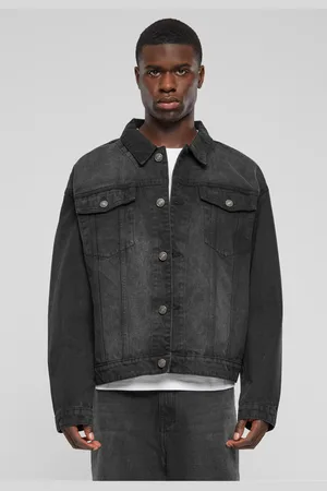 Urban classics Pánská bunda Heavy Ounce Boxy - černá