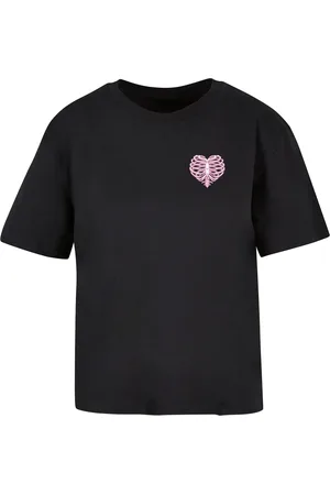 Mister Tee Dámské tričko Heart Cage - černé