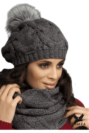 Kamea Dámský baret _Beret_K.14.002.07_Graphite