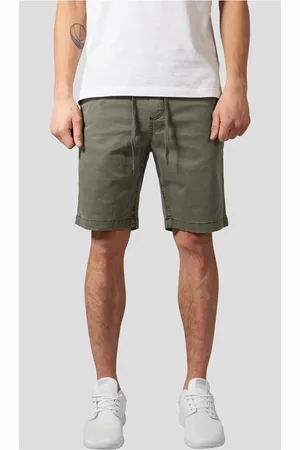 Urban classics Stretch keprové Joggshorts olivové