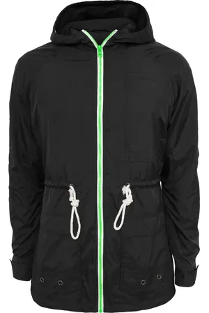 Urban classics Dlouhá nylonová větrovka blk/mint/wht