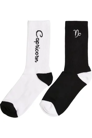 Mister Tee Zodiac Ponožky 2-balení černo/bílý kozoroh