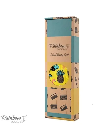 Zooksy Ponožkový set PARTY BOX 3 páry Rainbow Socks