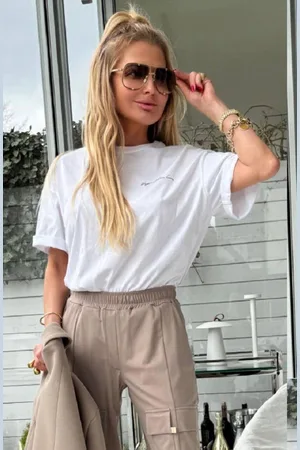 By o la la White blouse with the inscription