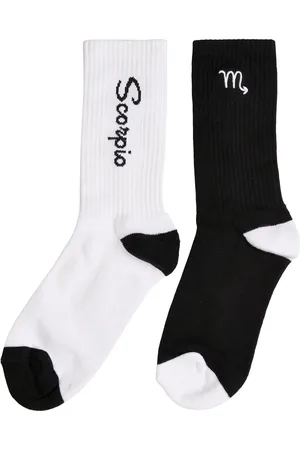 Mister Tee Ponožky Zodiac 2-Pack černo/bílý štír