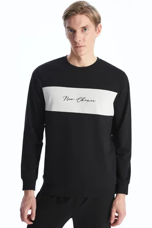 LC Waikiki Crew Neck Long Sleeve Printed Men