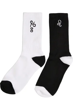 Mister Tee Zodiac Socks 2-Pack black/white leo
