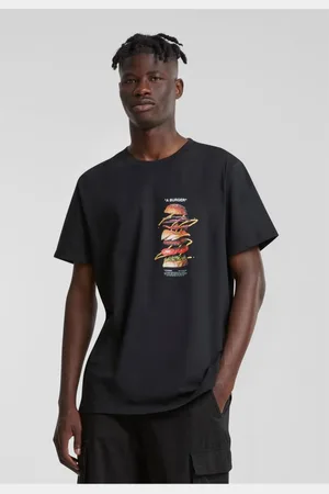 Mister Tee Černé burgerové tričko