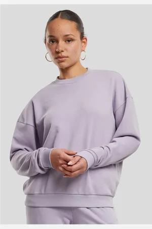 Urban classics Dámská mikina Light Terry - fialová