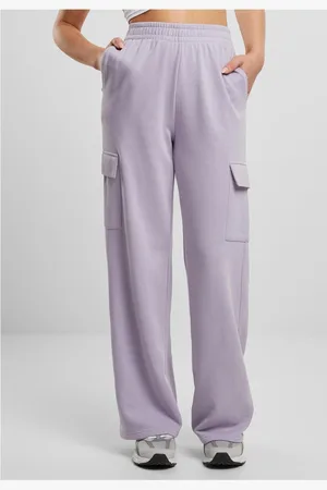 Urban classics Dámské tepláky Baggy Light Terry Sweat - lila