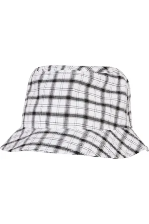 Flexfit Check Bucket Hat bílá/
