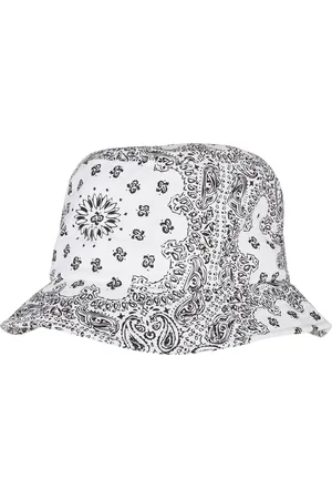 Flexfit Bandana Print Bucket Klobouk bílý