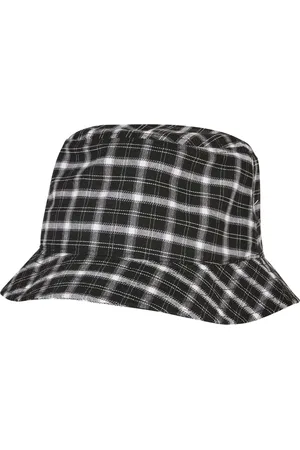 Flexfit Check Bucket Hat černo/šedá