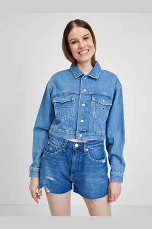 Tommy Hilfiger Modrá džínová bunda Tommy Jeans