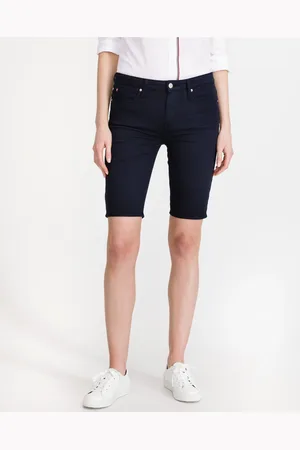 Tommy Hilfiger Tmavě modré dámské šortky Venice - Dámské