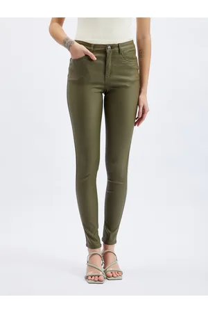 ORSAY Khaki dámské skinny fit kalhoty - Dámské