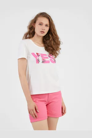 VERO MODA Bílé dámské tričko Uda - Dámské