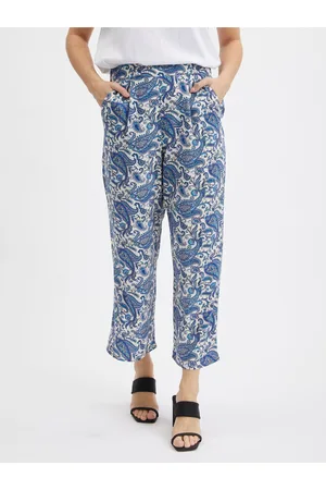 ORSAY Modré dámské vzorované culottes - Dámské