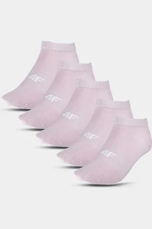 4F Dívčí ponožky (5pack) - růžové