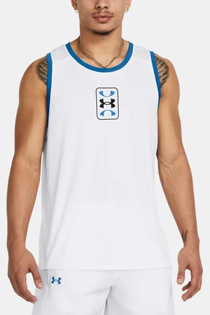 Under Armour Tílko UA Baseline Performance Tank-WHT - Pánské