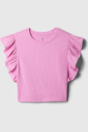 GAP Dětský crop top s volánky - Holky