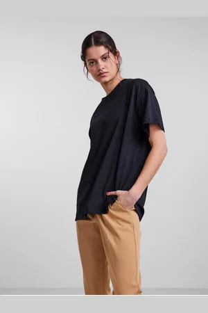 Pieces® Černé oversize tričko Rina - Dámské