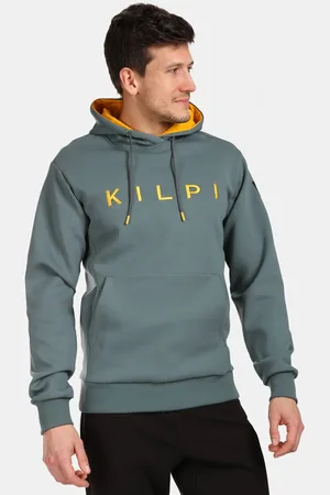 Kilpi Pánská bavlněná mikina s kapucí SALAMANA-M Tmavě zelená