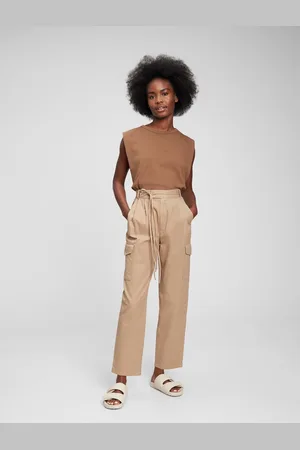 GAP Kalhoty high rise cargo - Dámské