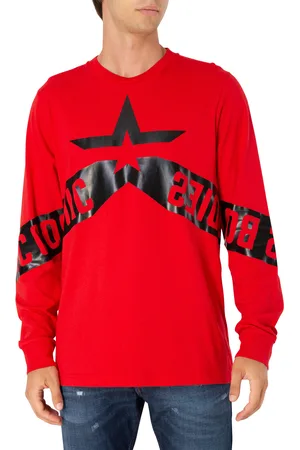 Diesel Tričko T-Just-Ls-Star Pullover - Pánské