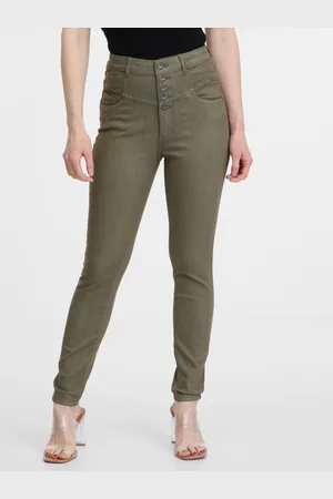 ORSAY Khaki dámské skinny fit džíny - Dámské