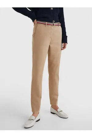 Tommy Hilfiger Béžové dámské chino kalhoty Hailey - Dámské