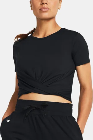 Under Armour Tričko Motion Crossover Crop SS-BLK - Dámské