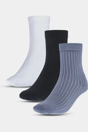 4F Dětské ponožky casual nad kotník s organickou bavlnou (3Pack) - multibarevné