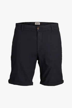 JACK & JONES Tmavě modré pánské chino kraťasy Marco - Pánské