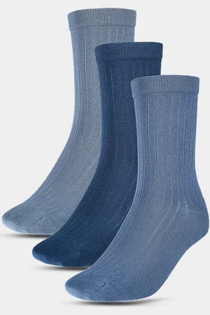 4F Dětské ponožky casual nad kotník s organickou bavlnou (3Pack) - multibarevné