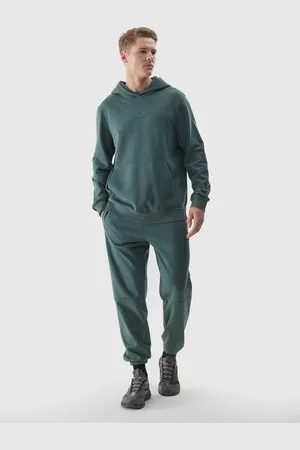 4F Pánské tepláky typu jogger - olivové